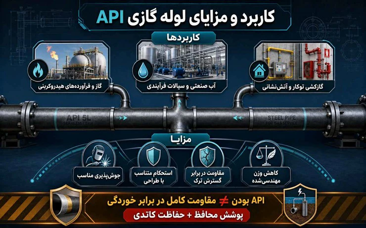 لوله گاز API یا لوله گازی api