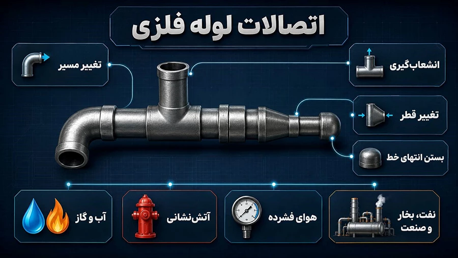 قیمت اتصالات لوله فلزی