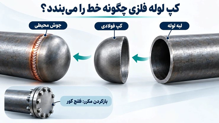 کپ لوله فلزی