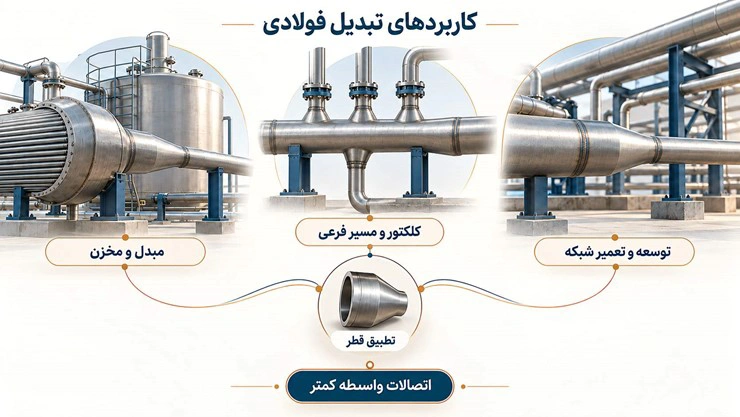 تبدیل فولادی لوله